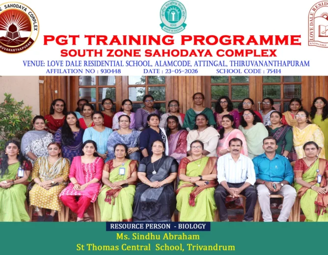 South Zone Sahodaya PGT Training 2026-27
